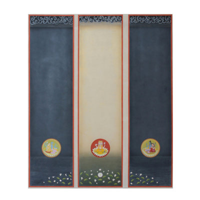 Brahma, Vishnu & Mahesh (3 Separate Panels) | Watercolor Art | By Shammi Bannu Sharma
