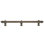 Acanthus 18 inches c.c. with 5/8 reeded center long pull Romanesque style with center brace in Oil Rub Bronze