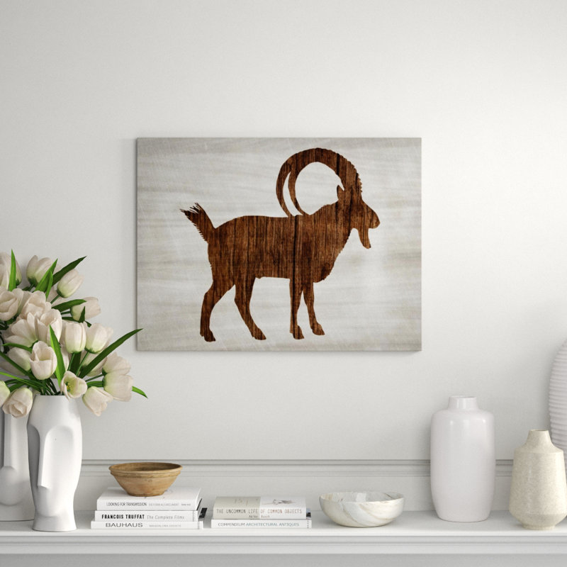 Wood Wildlife I Print by Isabella Burton, Image Brush Gel, 24" H x 32" W x 1.5" D