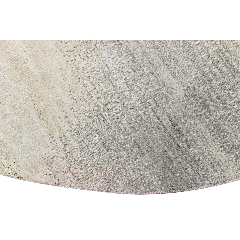 Hand Woven Silk and Wool Abstract Area Rug