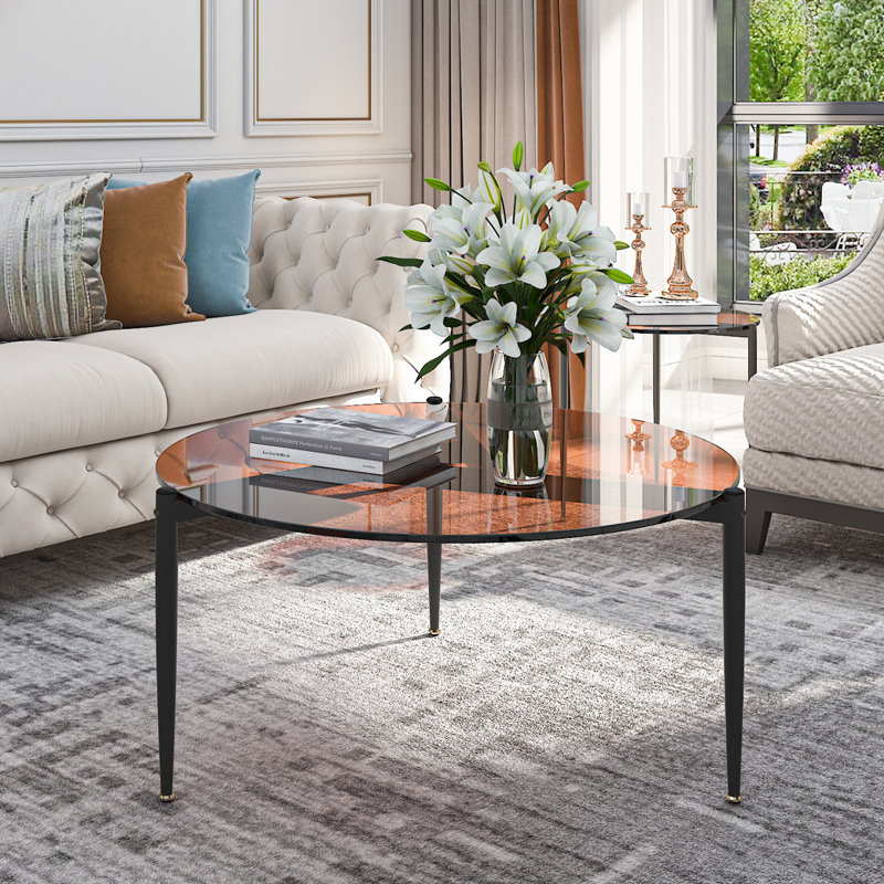 Jaquia Three Leg Coffee Table, Brown