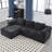 Modular Sectional Sofa, Modern Modular L-Shaped Sofa With Chaise Longue, Equipped With Small Side Pockets And Free Of Compression During Installation.-397817497
