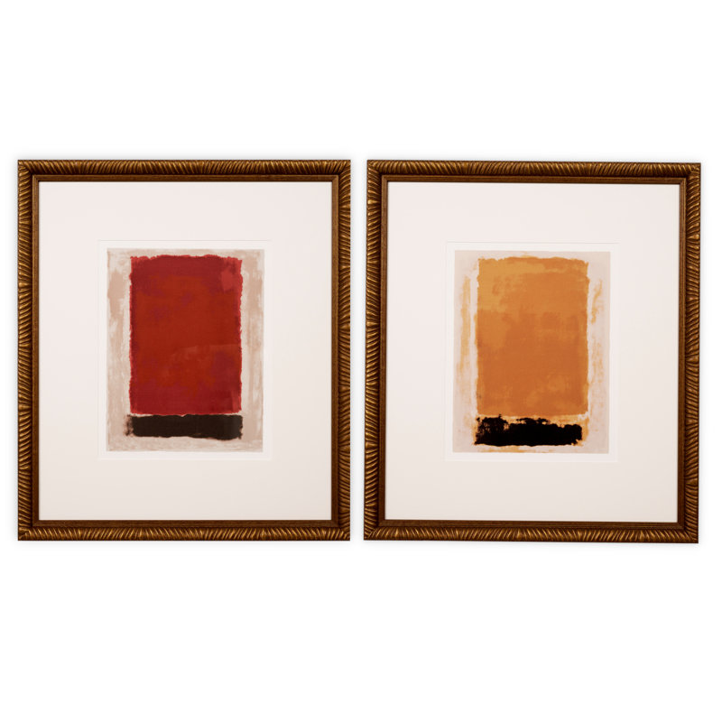 Print Abstract Art By Clement Garnier Set Of 2
