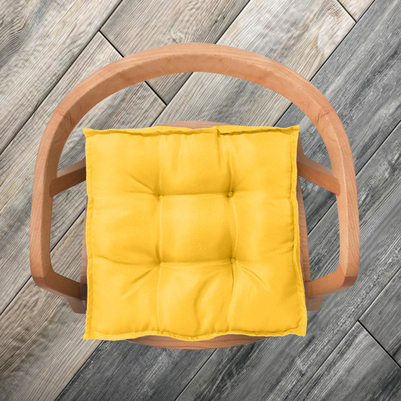 OUTDOOR WATERPROOF BOOSTER CUSHION 45X45 SILVER, Yellow
