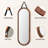 Oval Full Length Wood Frame Wall Mirror