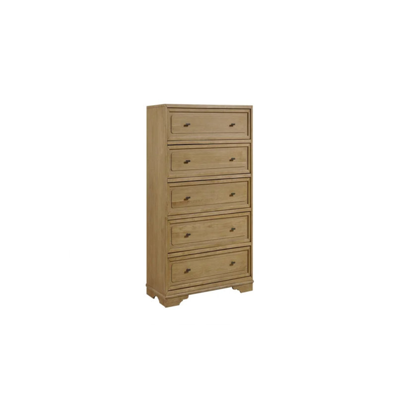 Hickory 5 Drawer Chest - Cashew