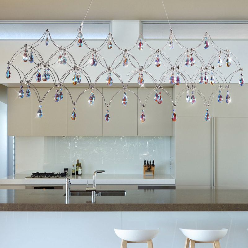 Luminaire suspendu en cristal moderne pour la salle à manger, la cuisine, la chambre à coucher et le salon