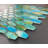 Iridescent 1 1/4" x 2" Long Hexagon Glass Mosaic Tile-117480091