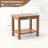 Teak Wood Shower Bench Inside Shower Stool w/ Storage Shelf for Adults-925080817