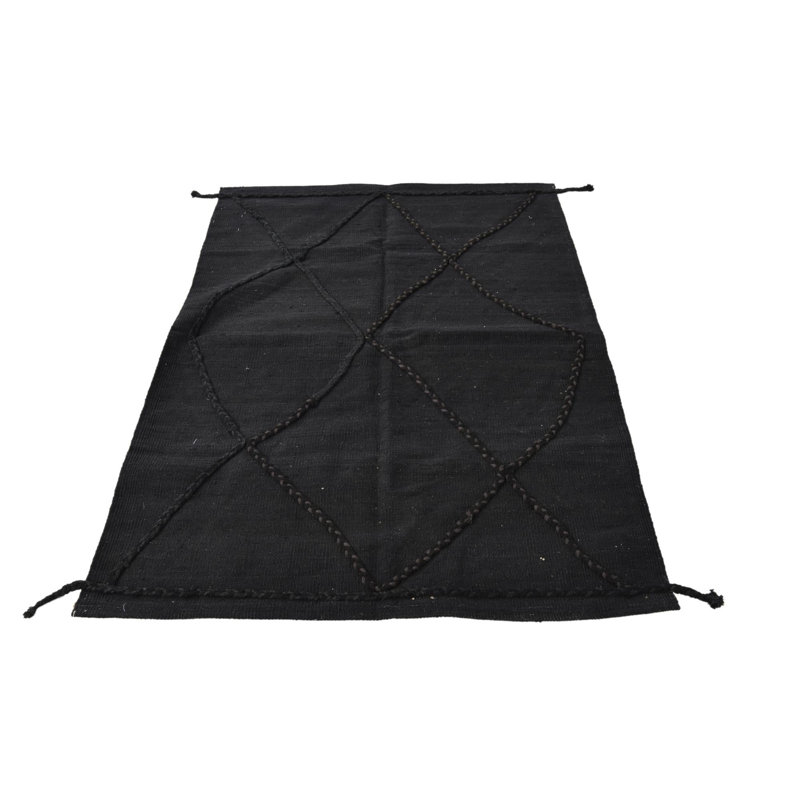 Tapis noir Ivey