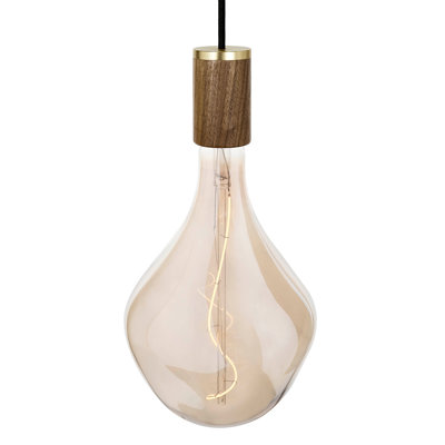Voronoi I Single Pendant in Walnut