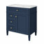 Meuble-lavabo de 30 pouces avec lavabo supérieur, panneau de fibres à densité moyenne durable, rangement spacieux et design élégant pour les salles de bain modernes-605410583