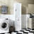 Laundry Cabinet ,With 1 Storage Cabinet And 1 Drawer