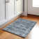 Machine Washable Indoor/Outdoor Xhevrie Denim Rug