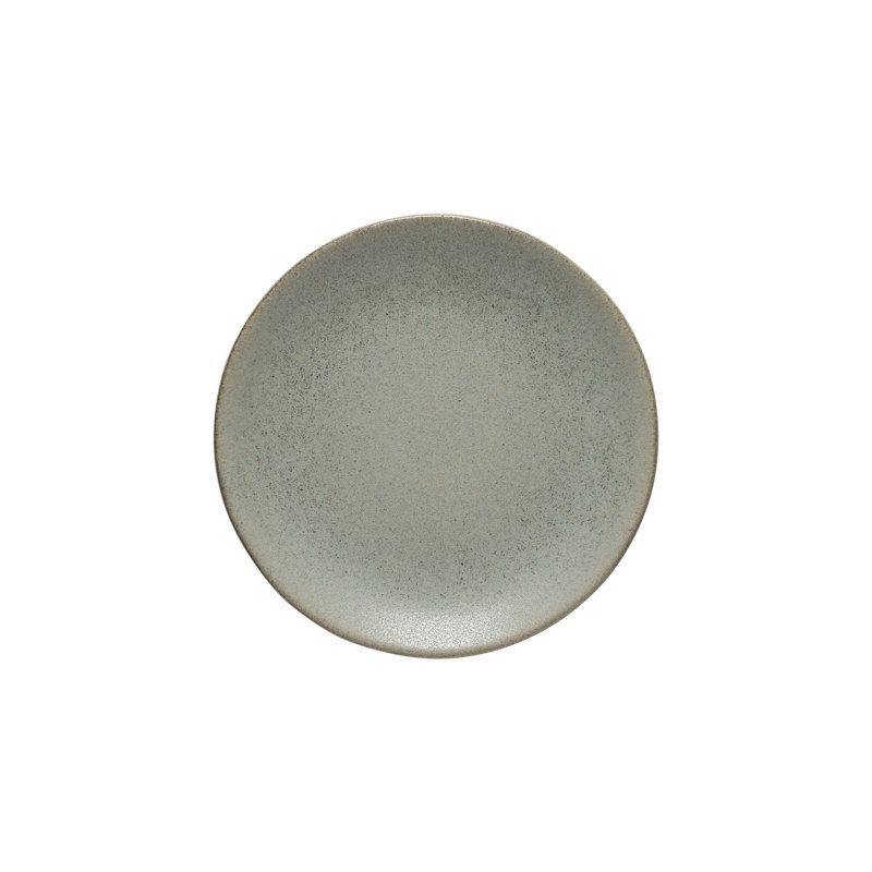 Arenito Handmade Eco Gres Amarela Salad/Dessert Plate, Sage Green