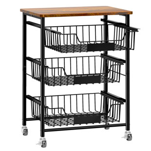 Chariot utilitaire avec roues H 26,77 po x l 16,5 po