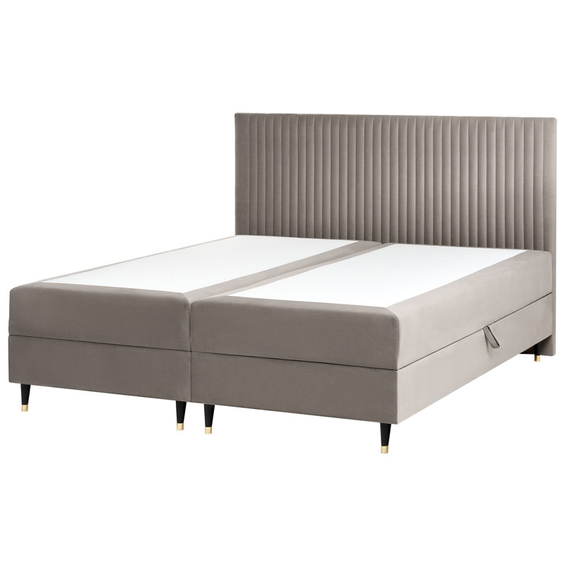 Upholstered Divan Bed, Super King (6'), Taupe