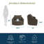 Fauteuil d'appoint rond et pivotant