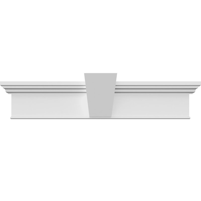 Endurathane Craftsman Crosshead with Bottom Trim w/ Flat Keystone, 38 inches