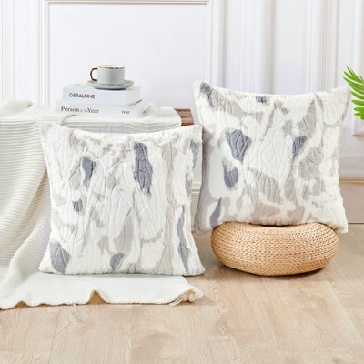 Indoor / Outdoor Animal Print Square Throw Pillow Cover