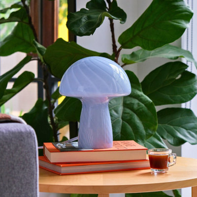 Petite lampe de table en verre