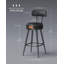 Swivel Upholstered Counter Stool with Metal Frame-104903105