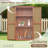 60-Inches Outdoor Storage Shed, Brown-110824137