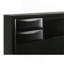 Grand lit de rangement noir Jazz