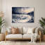 «Christmas Frozen Lakes», art mural en métal gris-2059214823