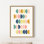 «Simple Shapes in Soft Colors» par Apricot + Birch, reproduction d'art sur toile encadrée