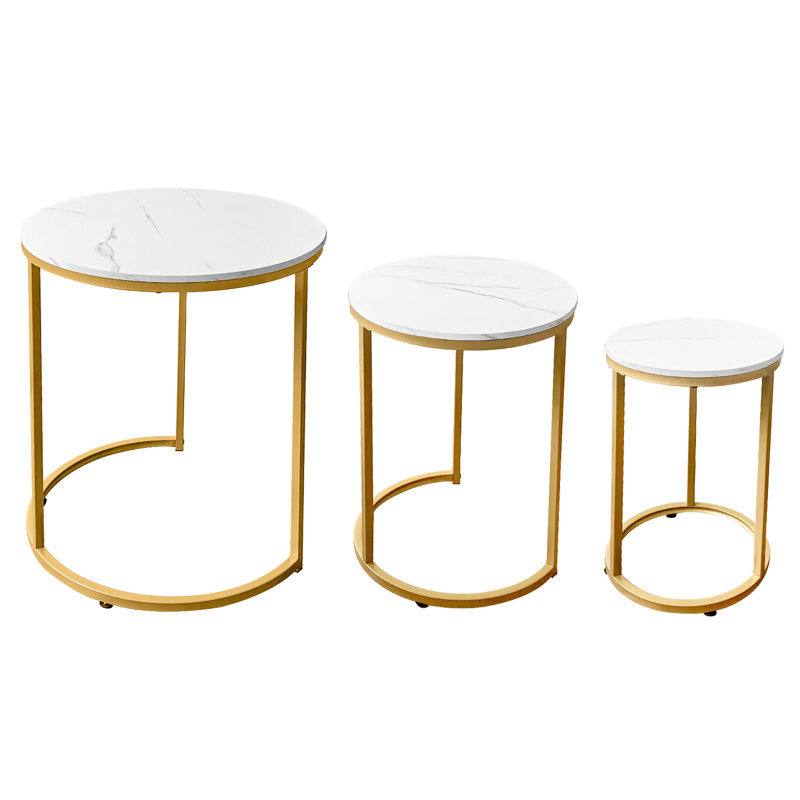 Adris Nesting Coffee Table, Gold