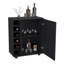 Chariot-bar Wick avec rangement pour le vin intégré, armoire spacieuse et roulettes lisses-527298264