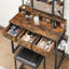Sagar Dressing Table with Mirror And Stool Vanity Desk Bedroom Furniture-498113226