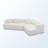 Temica Compression 128"W Boucle RAF Low Back Curved Vacuumed Sectional-98782505