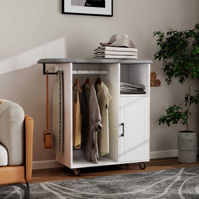 Ironing Board With Storage Cabinet