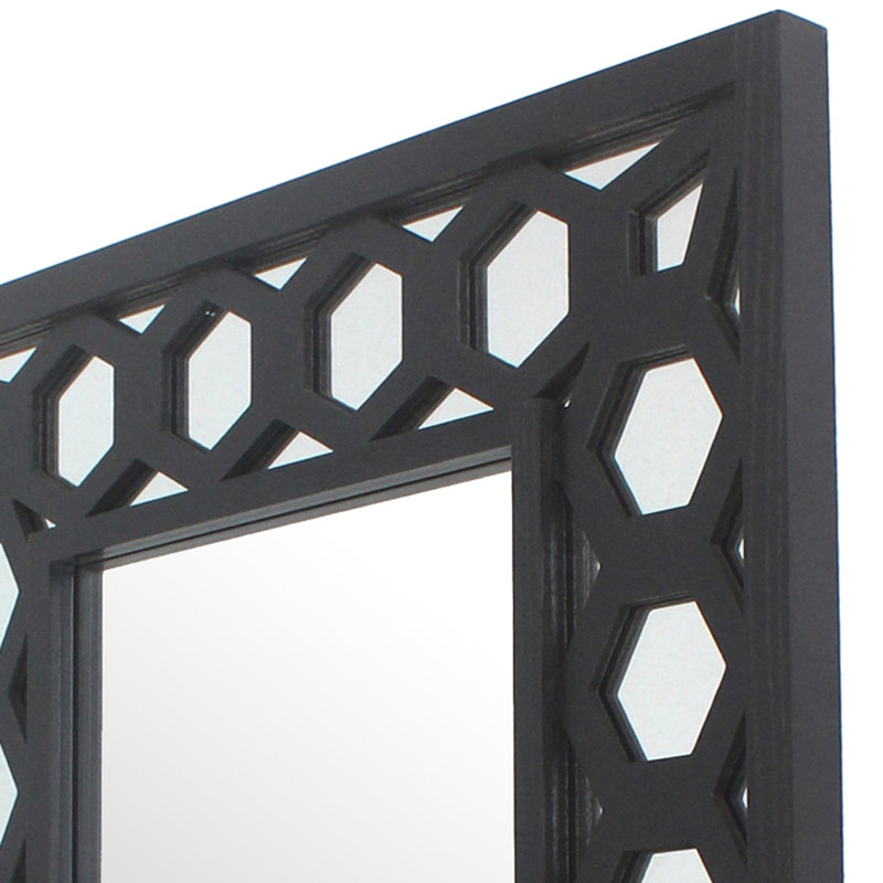 Vibbert Wood Flat Wall Mirror