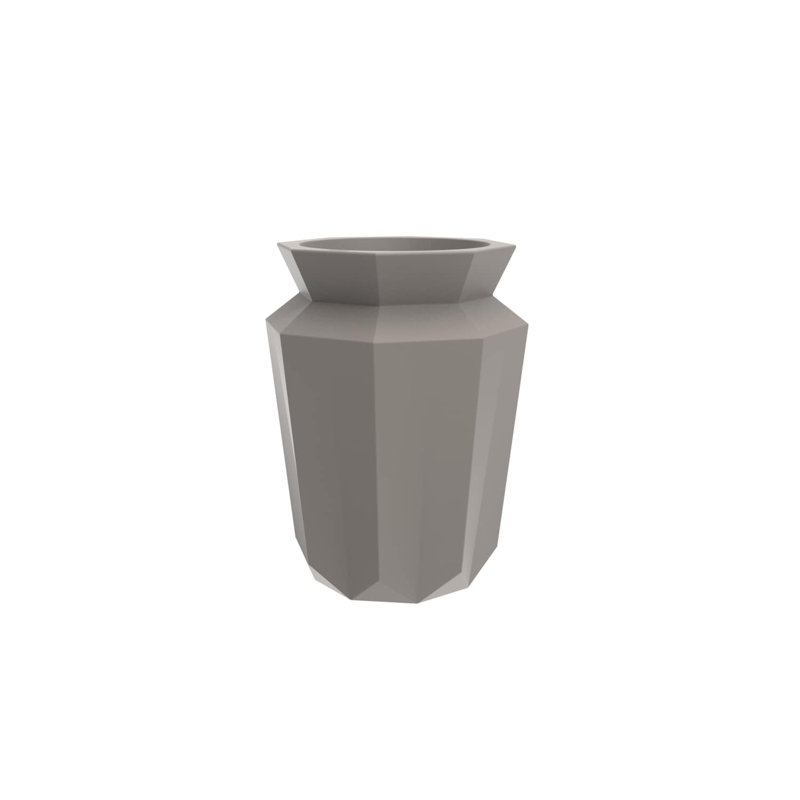 Origami - Hasu Planter, Tortora, 31.5" H x 22.5" W x 22.5" D