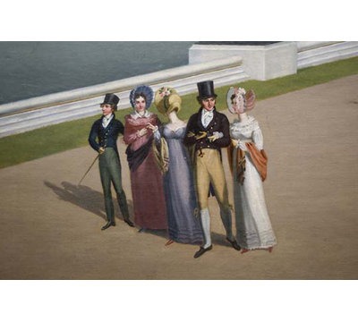 " Panoramic View Of The Palace And Gardens Of Versailles Detail) " by John Vanderlyn