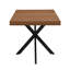 Industrial X-Leg Extendable Dining Table-1207115037