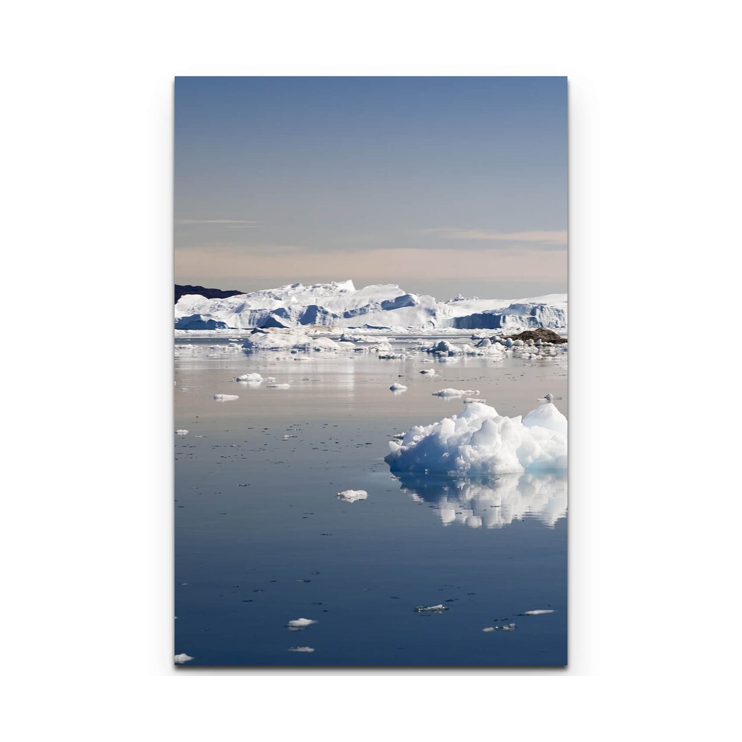 Leinwandbild Eisberge und Gletscher an der Westküste von Grönland