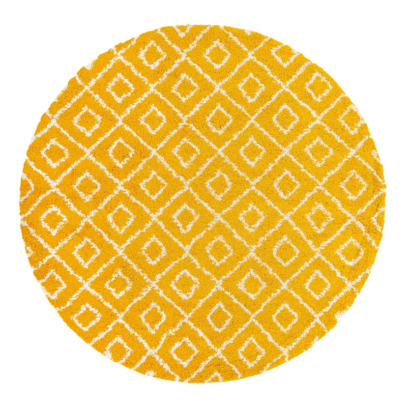 Atasia Geometric Indoor Rug, Round 10'