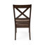 Ensemble de 2 chaises de salle à manger, brun