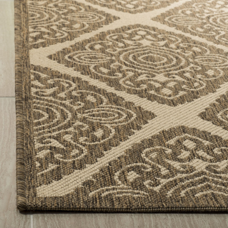 Burnell Performance Geometric Indoor/Outdoor Area Rug, Rectangle 4' x 6'