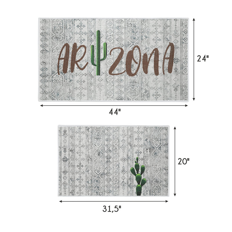 Tapis de cuisine polyvalent 2 pièces