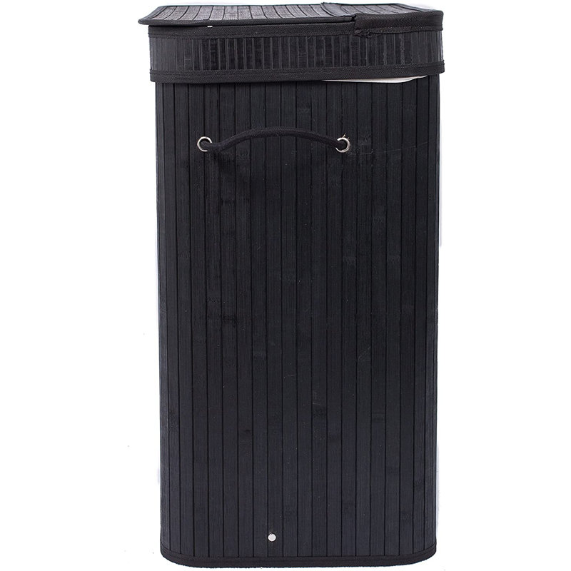 Bamboo Laundry Sorter, Black