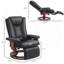 Fauteuil inclinable manuel pivotant, fauteuil inclinable en cuir PU avec repose-pieds pour le salon-40624950