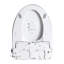 Smart bidet avec bouton latéral, réglage de la position de la nuit et de la buse pour une utilisation dans la salle de bain Siège chauffant réglable, réglage de la température de l'eau, lavage par massage