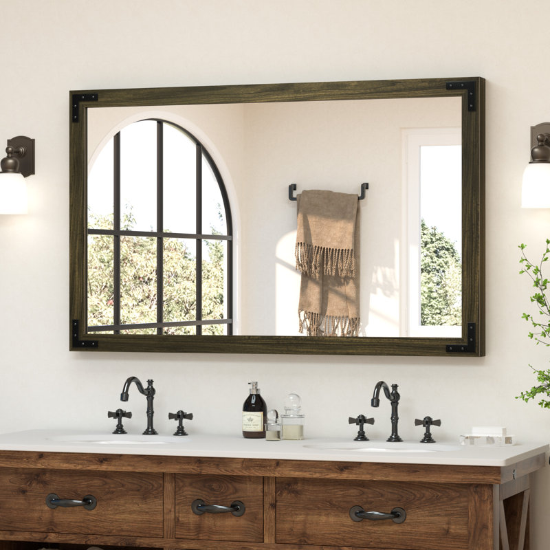Miroir Gwenneth, 48 po x 30 po, Noir