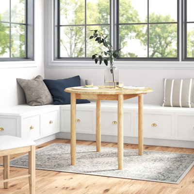 Ankrum Extendable Drop Leaf Solid Oak Dining Table
