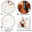 Cello Contour Rich Brown - Décoration murale musique-97015130-134603850
